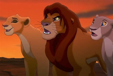 simba and nala with their daughter kiara lion king movie disney lion king lion king 2