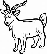 Goat Billy Coloring Pages Print Template Button Tocolor Through sketch template