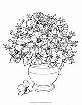 Coloring Flower Pages Complicated Sketch Fun Mothers sketch template