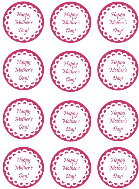 mothers day pink cupcake toppers shore cake supply easy diy mother