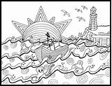 Coloring Pages Nautical Getcolorings Sea Deep sketch template