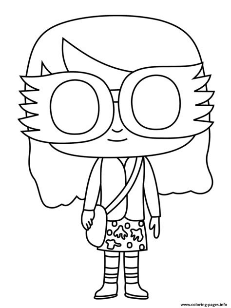 luna lovegood coloring page printable