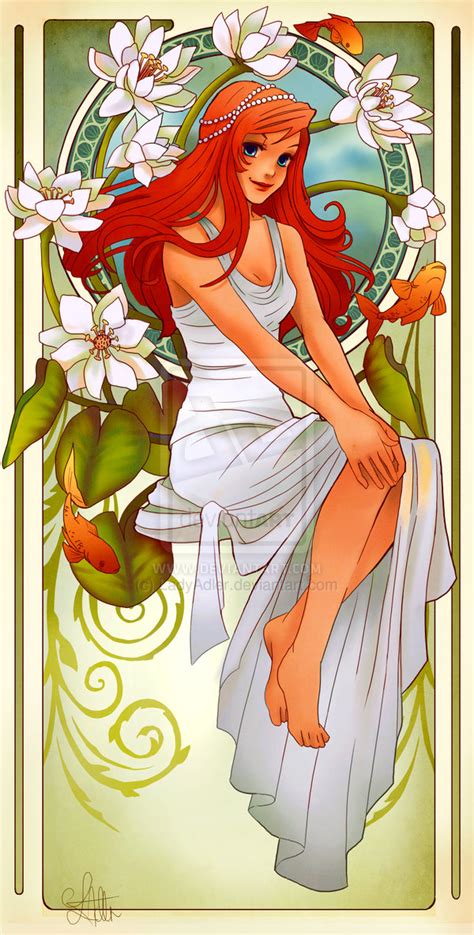 Disney Princesses Mucha Style Pin Up Art — Geektyrant