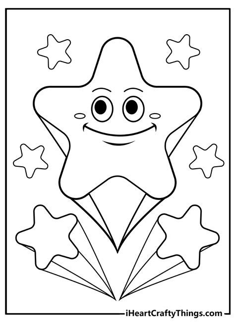 stars coloring pages kids