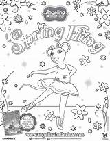 Ballerina Pages Coloring Angelina Getcolorings sketch template