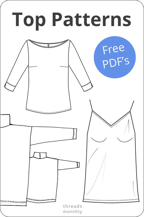 modern sewing patterns printable pdfs