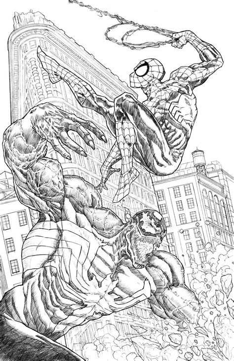 spiderman  venom coloring pages    spiderman