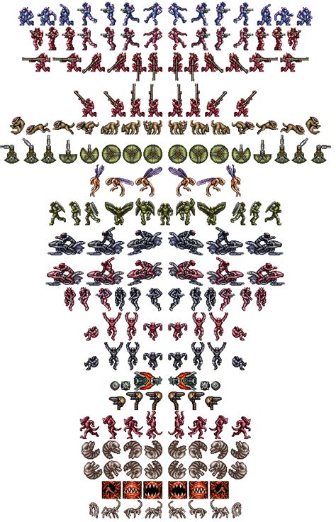 contra nes sprites polacustom