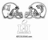 Coloring Super Bowl Pages Patriots Popular Falcons Vs sketch template
