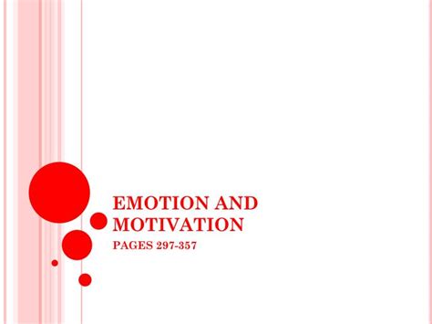 ppt emotion and motivation powerpoint presentation free download