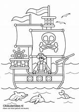 Piraten Pirate Kleurplaat Kleuteridee Piraat Kleurplaten Schatkaart Ausmalbilder Schiff sketch template