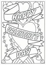 Valentines Happy Colouring Kids Pdf sketch template