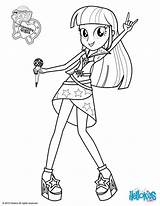 Twilight Sparkle Coloring Pages Sings Pony Little Hellokids Print Color Online sketch template