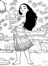 Moana sketch template