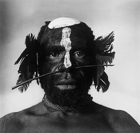 Irving Penn Tribesman With Nose Ornament New Guinea