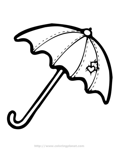 umbrella printable coloring home