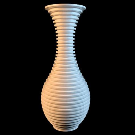 tall white vase  model dsmax files   modeling   cadnav