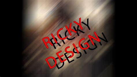 ricky design youtube