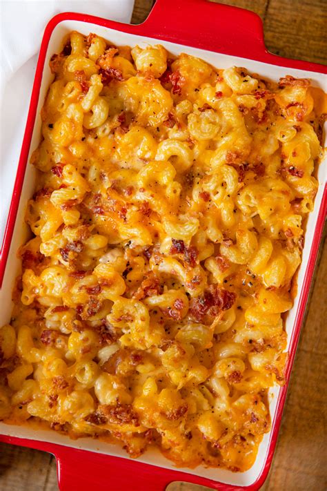 bacon mac  cheese recipe  cheese dinner  dessert