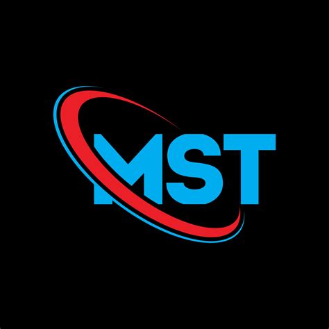 mst logo mst letter mst letter logo design initials mst logo linked  circle  uppercase