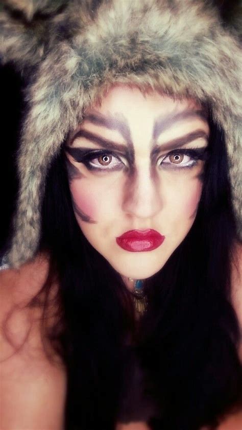 halloween makeup beauty she wolf werewolf wolf girl wolf woman