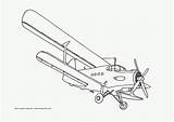 Coloring Pages Airplane Colouring Kids Biplane Aeroplane Airplanes Planes Printable Book Drawing Color Sheets Plane Prop Wings Trains Automobiles Drawings sketch template
