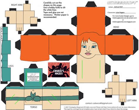 julie rogers paper toy  printable papercraft templates