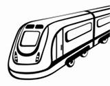 Speed High Rail Coloring Train Colorear Coloringcrew Tram Dibujo sketch template