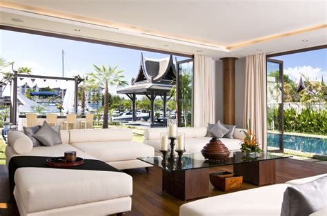 world  architecture amazing villa design  private yacht dock phuket