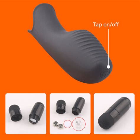 Waterproof Finger Sleeve Dildo Vibrator G Spot Stimulator Toys Sex