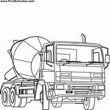 Mixer Coloring Cement Truck Colouring Pages Printable Clipart Coloringpages Gif Crane Kids Library Sketch Transportation Index Template Popular Coloringhome sketch template