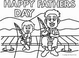 Fathers Fishing sketch template