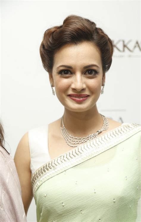 actress dia mirza hot stills in green saree bollywood stars