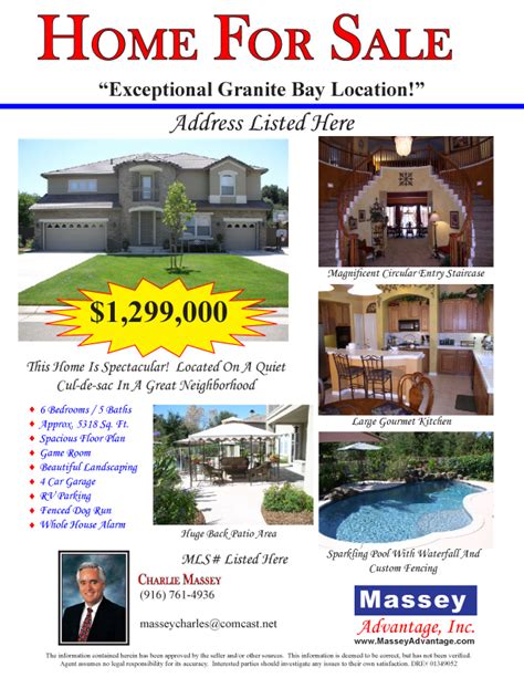 flyer  greater sacramento real estate charlie massey