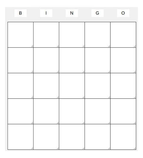 blank bingo card template  teachers leikersp gambaran