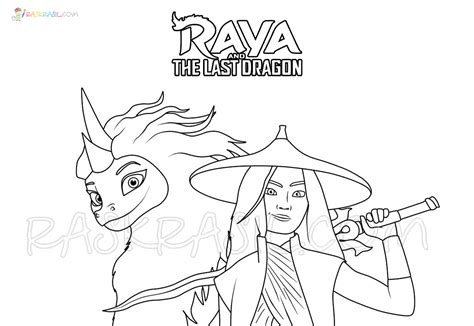 raya    dragon coloring pages  images  printable