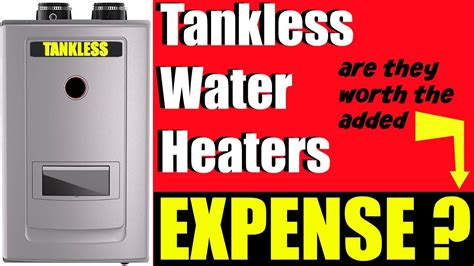 tankless  tank water heater price youtube