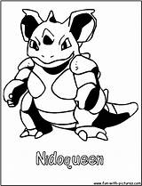 Nidoqueen Coloring Printable Fun Pages sketch template
