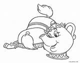 Beast Beauty Coloring Pages Characters Printable sketch template
