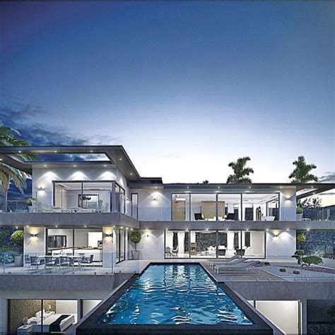 stunning modern home   infinity pool beautiful modern homes dream house exterior