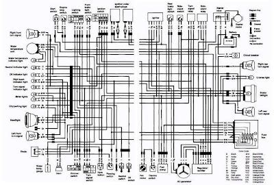suzuki  intruder motorcycle   complete electrical wiring diagram uk