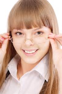 Beautiful Woman Wearing Glasses Stock Image Image Of Complexion Hand