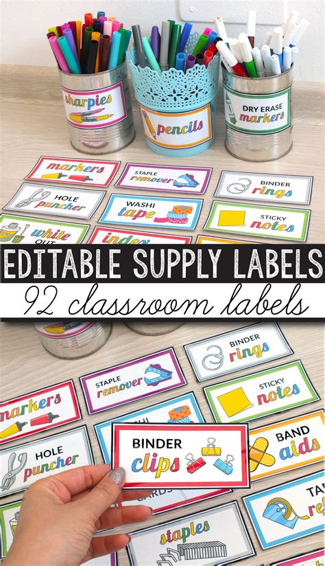 editable classroom labels  pictures clsroq