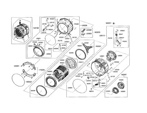 tub drum diagram parts list  model wfaapxac samsung parts washer parts searspartsdirect