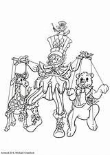 Coloring Pages Puppet Show Theater Colouring Clipart Color Puppets Theatre Sheets Printable Popular sketch template
