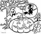 Halloween Pages Coloring Kids sketch template