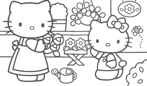 flower  kitty coloring pages news  magazine