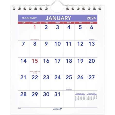 glance mini walldesk monthly calendar julian  monthly