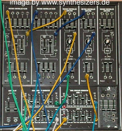 roland system  modular synthesizer analog step sequencer