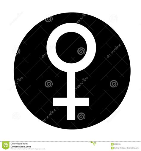 sex symbol símbolo plano de la mujer del género símbolo abstracto